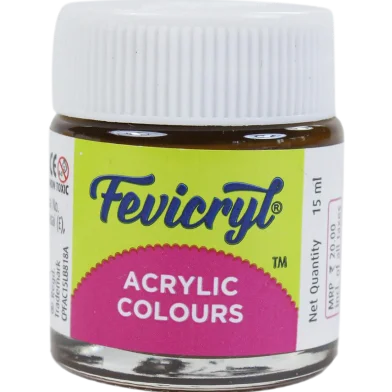 Fevicryl অ্যাক্রিলিক কালার ডার্ক ব্রাউন 15 মিলি