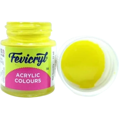 Fevicryl অ্যাক্রিলিক ও ফেব্রিক কালার 15 মিলি লেমন ইয়েলো