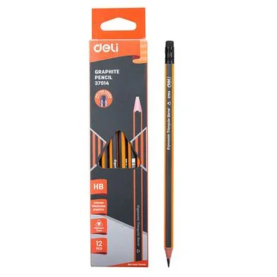 Deli গ্রাফাইট পেন্সিল HB 12 পিস - E37014