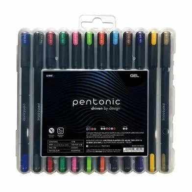 Pentonic মাল্টিকালার জেল পেন - 12 পিস