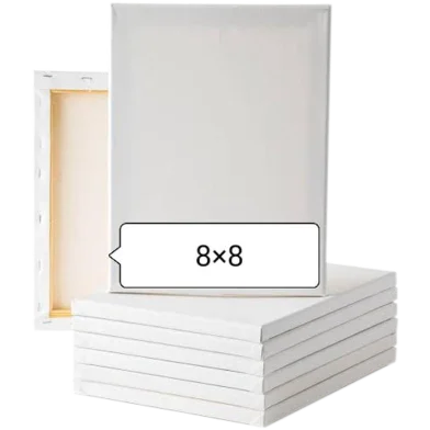 হোয়াইট মিনি ক্যানভাস 8x8 ইঞ্চি-1 পিস