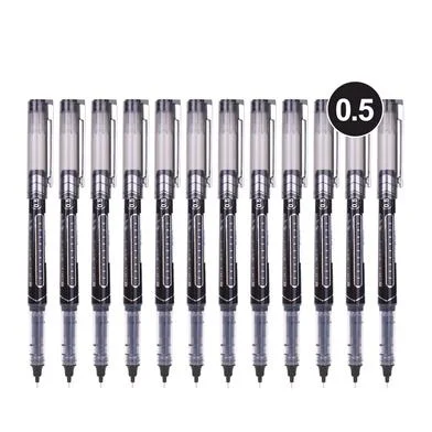 Deli রোলার পেন ব্ল্যাক ইংক 0.5 মিমি12 পিস - EQ20220