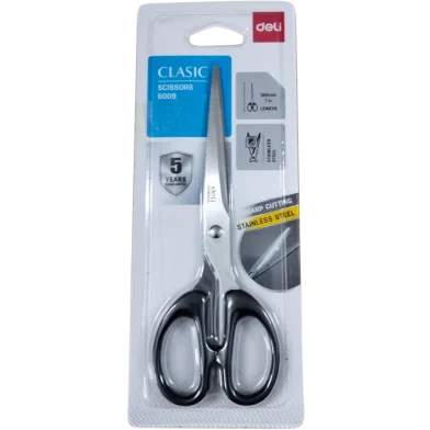 Deli স্টেইনলেস স্টিল ক্লাসিক কাঁচি-7 ইঞ্চি - 6009