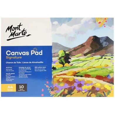 Mont Marte ক্যানভাস প্যাড 10 শিট A4 - CAXX0024