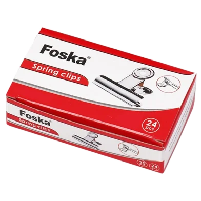 Foska অফিস মেটাল Nickle স্প্রিং ক্লিপ - 50 মিমি - 900-3