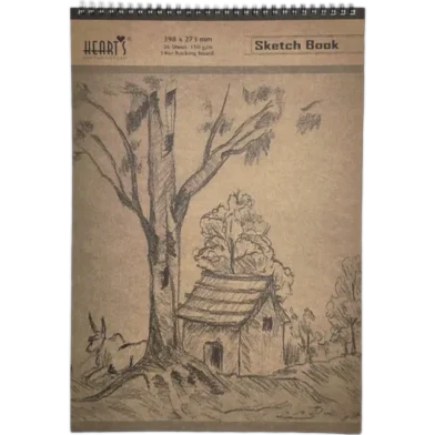 Hearts স্কেচ বুক - বিগ (64 পেজ)