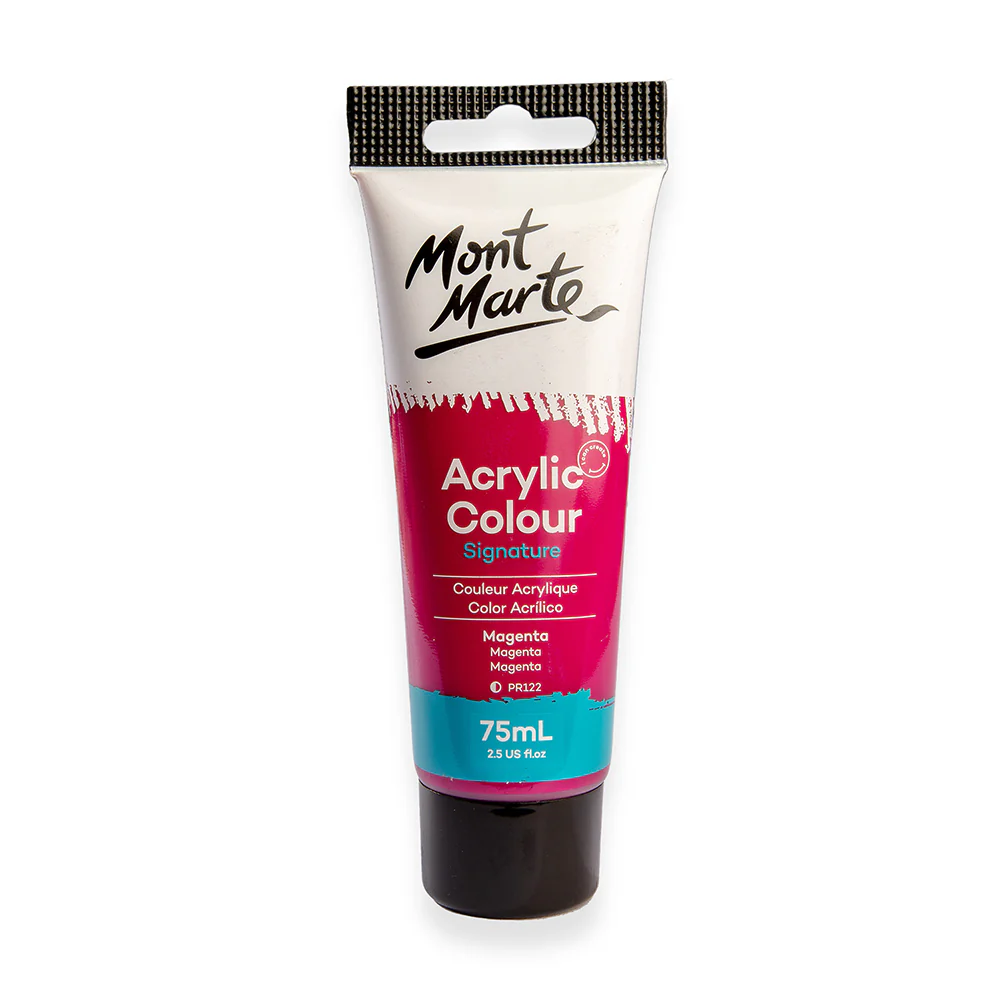 Mont Marte অ্যাক্রিলিক কালার পেইন্ট সিগনেচার 75ml – Magenta