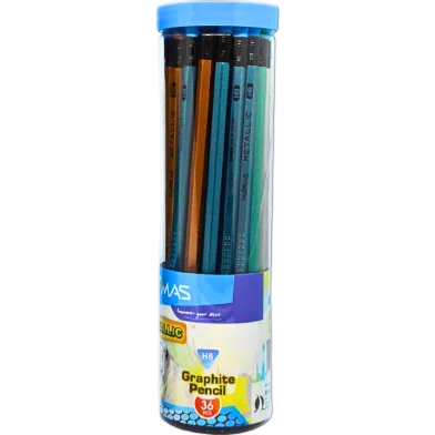 Faymas মেটালিক গ্রাফাইট পেন্সিল 36 পিস - WP030-HB