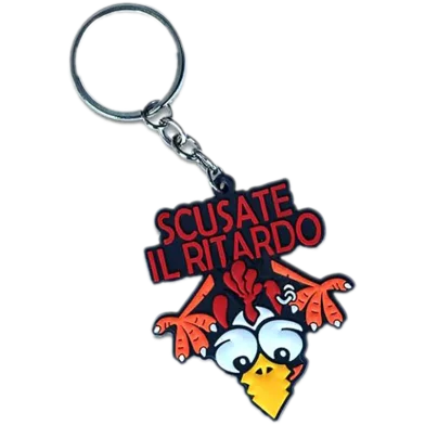 Skusate Il Litardo পিভিসি কি-চেইন কী রিং রেড রাবার মোটরসাইকেল বাইক কার কালেক্টিবল গিফট - (কি-রিং_skusate_1)