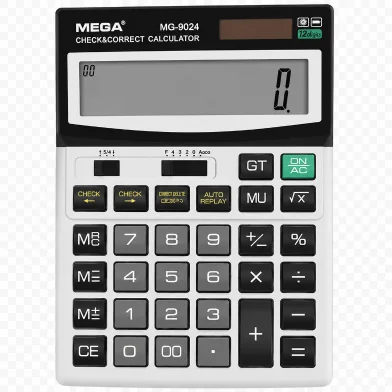 Mega ইলেকট্রনিক ক্যালকুলেটর 12 ডিজিট - MG-9024