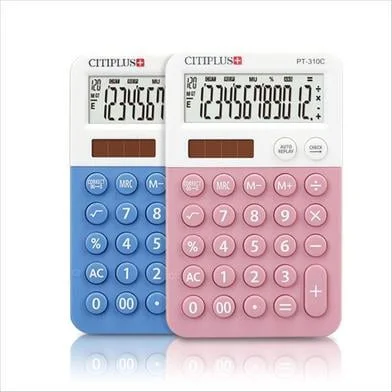 পকেট মিনি স্মল ক্যালকুলেটর Calculatrice Taschenrechner Calculadora কিউট 12 ডিজিট - PT-310c/PT-310 — ছবি 4