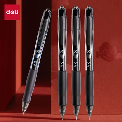 Deli এক্সাম জেল পেন 0.5 মিমি-12 পিস - V1 — ছবি 4