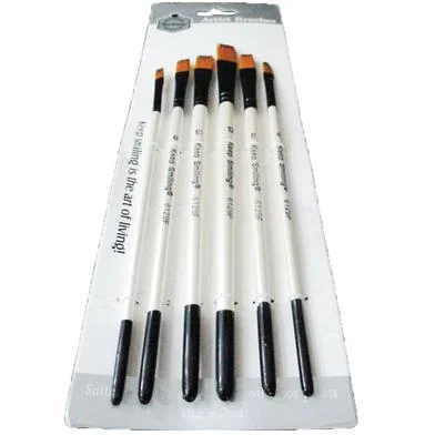 Keep Smiling আর্টিস্ট ফ্ল্যাট ব্রাশ 6 পিস - 6129F — ছবি 3