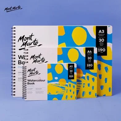 Mont Marte ওয়াটারকালার বুক A5 সাইজ (30 শিট) — ছবি 3