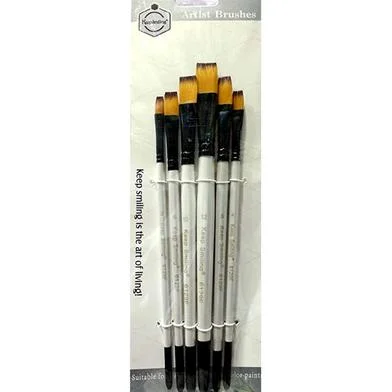Keep Smiling আর্টিস্ট ফ্ল্যাট ব্রাশ 6 পিস - 6129F — ছবি 4