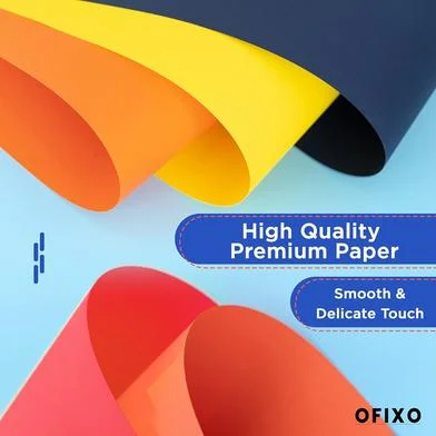 হ্যান্ডমেড Origami এমবসড মাল্টি থিন স্ক্র্যাপবুক 100 পিস A4 কালার পেপার — ছবি 5