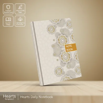 Hearts ডেইলি নোটবুক - (যেকোনো কালার) — ছবি 2