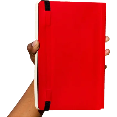 Sevendays Notes ডেইলি জার্নাল (ডট পাঞ্চ কভার) ডটেড রেড নোটবুক সহ ইলাস্টিক ব্যান্ড — ছবি 3