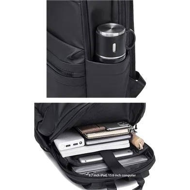 Arctic Hunter B00536 15.6 ইঞ্চি ল্যাপটপ ব্যাকপ্যাক (ব্ল্যাক) — ছবি 2