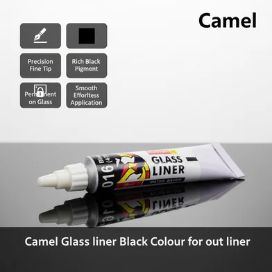 Camel গ্লাস লাইনার ব্ল্যাক কালার ফর আউট লাইনার — ছবি 3