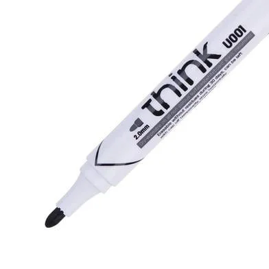 Deli ড্রাই ইরেজ মার্কার 12 পিস (ব্ল্যাক) - EU00120 — ছবি 3