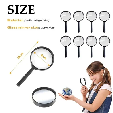 ম্যাগনিফাইং গ্লাস, প্লাস্টিক রিডিং, 60 মিমি Optics - 1 পিস — ছবি 5