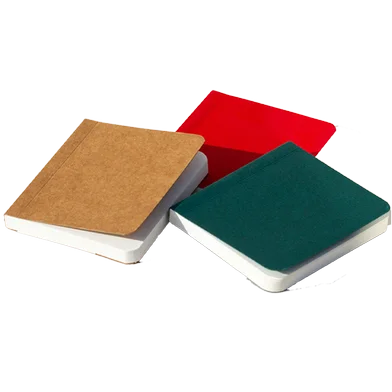 Sevendays Notes টাইনি স্কেচবুক সিরিজ রেড, গ্রিন ও ক্র্যাফট নোটবুক 3-প্যাক — ছবি 3