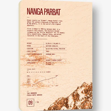 Nanga Parbat নোটবুক — দ্য 8000’ERS ফিল্ড Notes সিরিজ-09 - SN202606235 — ছবি 2