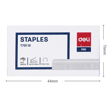 Deli Tacker স্ট্যাপল 53/8 (1 বক্স) - ET70110 — ছবি 3