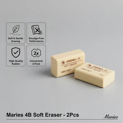 Maries 4B সফট ইরেজার - 2 পিস — ছবি 2