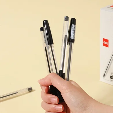 Deli বলপয়েন্ট পেন-0.7 মিমি-50 পিস - EQ99-BK — ছবি 3