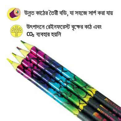 মাল্টিকালার পেন্সিল 4 পিস প্যাক — ছবি 2