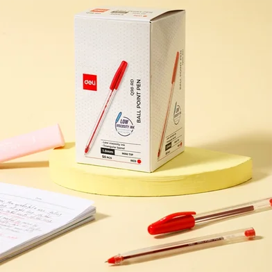 Deli বলপয়েন্ট পেন-0.7 মিমি-50 পিস - EQ99-RD — ছবি 5