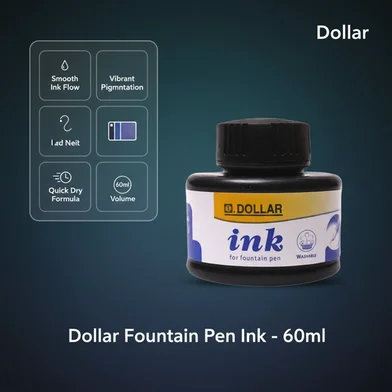 Dollar ফাউন্টেন পেন ইংক - 60 মিলি — ছবি 3