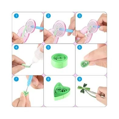 Floranea পেপার কুইলিং টুল Slotted কিট Rolling Curling কুইলিং নিডল পেন ফর আর্ট ক্রাফট ডিআইওয়াই পেপার Cardmaking প্রজেক্ট 1 পিস — ছবি 4