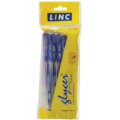 Pentonic Glycer সুপার স্মুথ বলপেন ব্লু ইংক - 5 পিস — ছবি 3