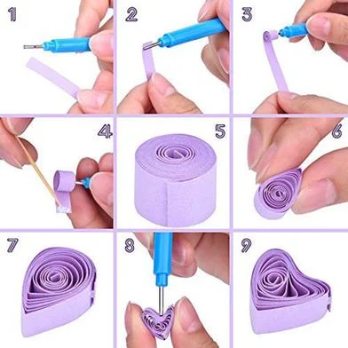 Floranea পেপার কুইলিং টুল Slotted কিট Rolling Curling কুইলিং নিডল পেন ফর আর্ট ক্রাফট ডিআইওয়াই পেপার Cardmaking প্রজেক্ট 1 পিস — ছবি 3