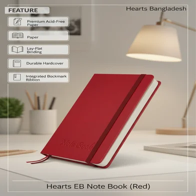 Hearts EB নোটবুক (রেড) — ছবি 2