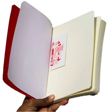 Sevendays Notes ডেইলি জার্নাল (ডট পাঞ্চ কভার) ডটেড রেড নোটবুক সহ ইলাস্টিক ব্যান্ড — ছবি 5