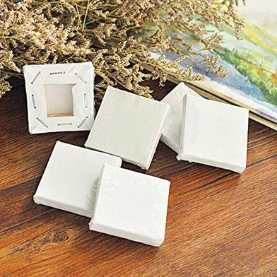 হোয়াইট প্রিমিয়াম ক্যানভাস (4x4 ইঞ্চি) - 5 পিস — ছবি 2