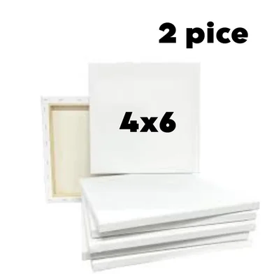 হোয়াইট ক্যানভাস 4x6 ইঞ্চি (2 পিস) — ছবি 2