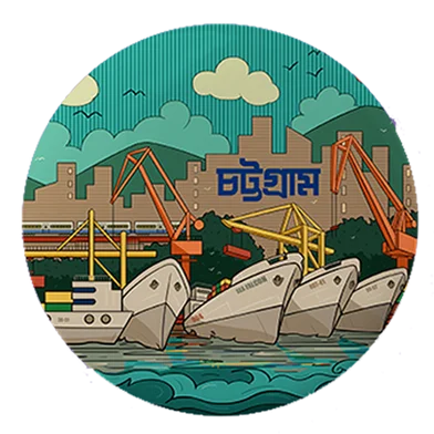 Sevendays চট্টগ্রাম(ওশান) বাটন পিন ব্যাজ - 10 পিস — ছবি 2