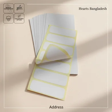 Hearts Address ও Name স্টিকার — ছবি 2