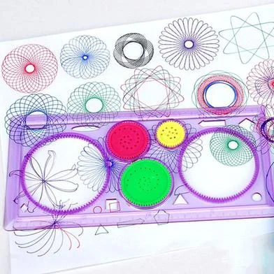 Generic Spirograph জ্যামিতিক Stencils রুলার ড্রাফটিং টুল — ছবি 2