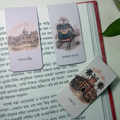 Sankhacura ম্যাগনেটিক বুকমার্ক,হেরিটেজ কালেকশন-3 পিস — ছবি 2