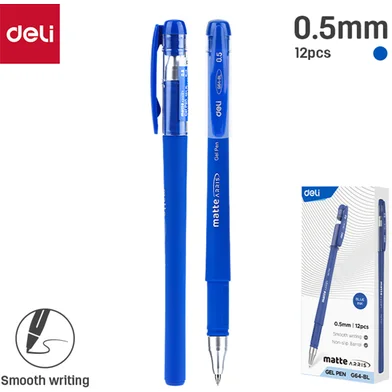 Deli ম্যাট Arris জেল পেন-0.5 মিমি-12 পিস - EG64-BL — ছবি 2