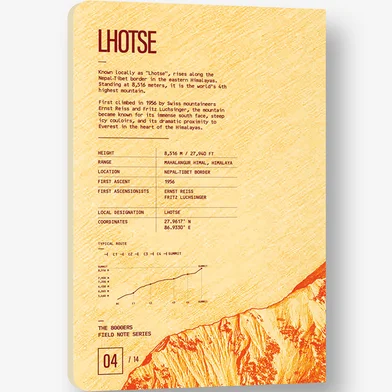Lhotse নোটবুক — দ্য 8000’ERS ফিল্ড Notes সিরিজ-04 - SN202606230 — ছবি 2