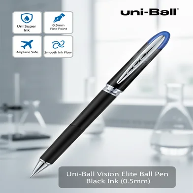 Uni-Ball ভিশন এলিট বলপেন ব্ল্যাক ইংক (0.5 মিমি) 1 পিস - (UB-205) — ছবি 2